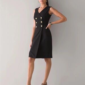 White House Black Market Sleeveless Blazer Dress sz 6